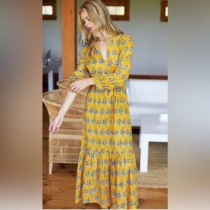 Emerson Fry India Collection Marigolds Frances Maxi Dress